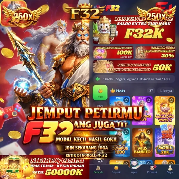 F32 Bonus Member Baru 100%